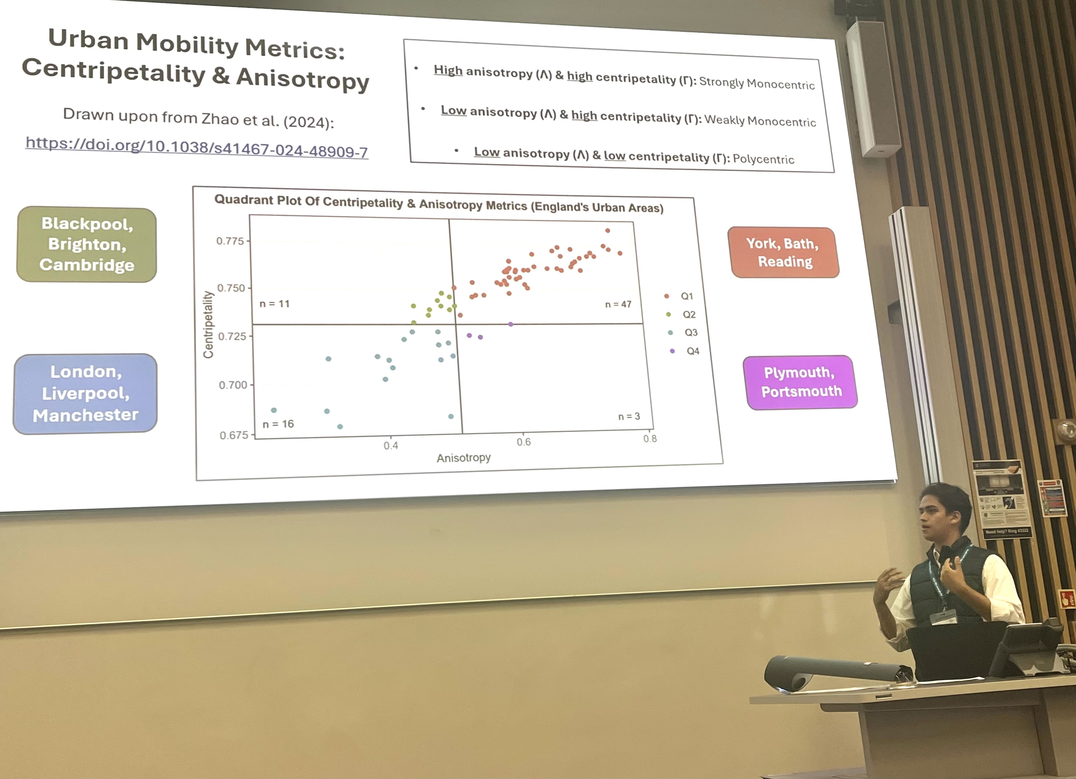 Emilinao Beltran presenting